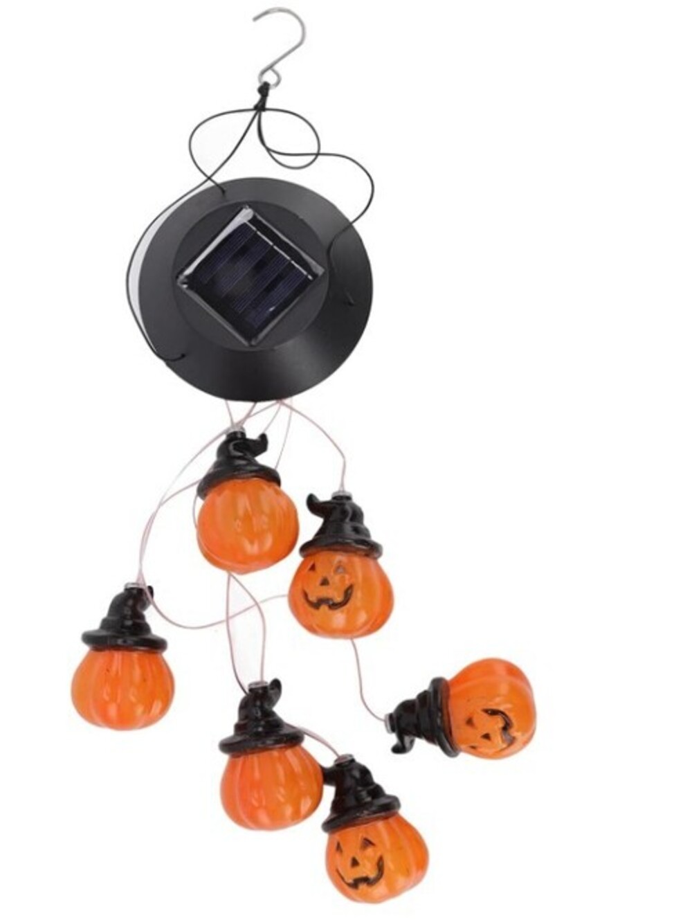 Halloween Solar RGB Light Pumpkin Wind Chimes
